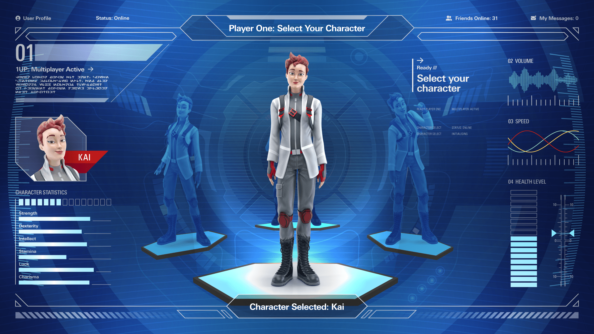 HSBC Character Selection Scene